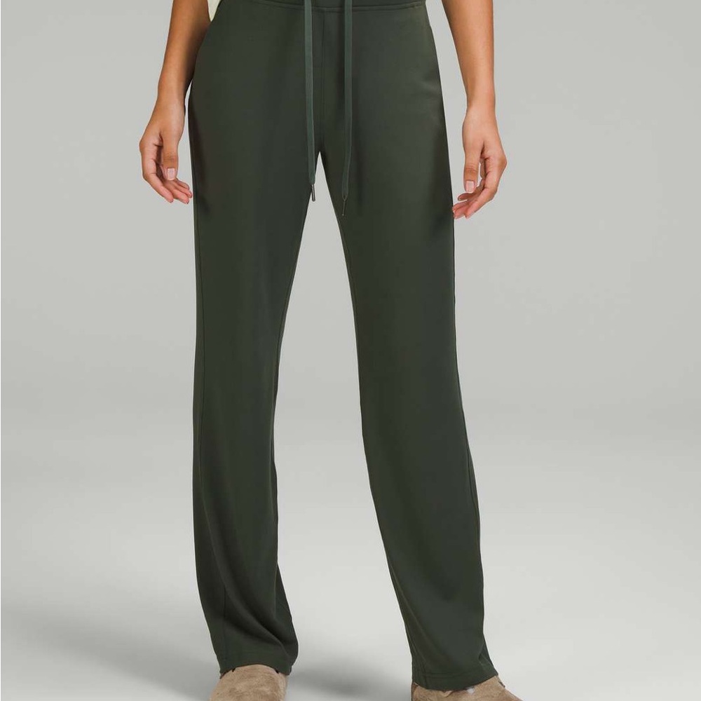 Lululemon Ready to Rulu High-Rise Straight Leg Dark Green Pants